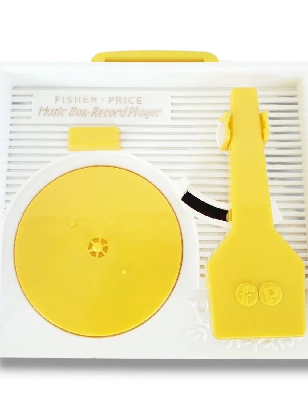2010 Fisher Price Music Box Record Player & 2 Records Tested Excellent Condition